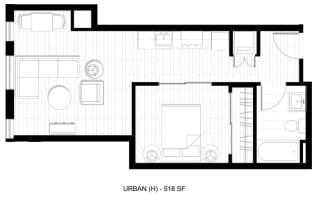 O2 Apartments Urban H Floor Plan