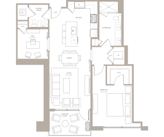 Floor Plan Maple I (W/Den)