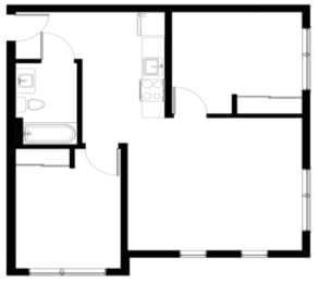 Floor Plan Willamette 2 Bedroom
