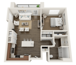 1 BEDROOM Floor Plan at Foothill Lofts Apartments &amp; Townhomes, Logan, UT, 84341