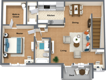 Amarone Floor Plan at The Reserve At Shelley Lake Apartments, Spokane Valley