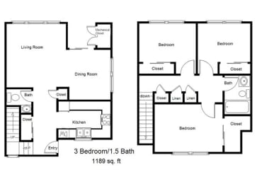 Mountain View_3 Bedroom Floor Plan