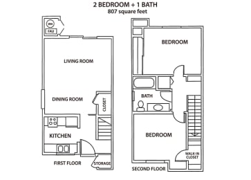 Village Meadows_2 Bedroom Floor Plan