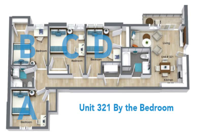 Floor Plan 4 Bedroom AVAILABLE NOW