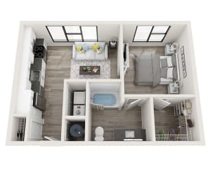 S2 Floor Plan at Link Apartments&#xAE; Montford, Charlotte, NC
