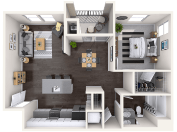 A2 Floor Plan layout at Mitchell Place Apartments, Murrieta