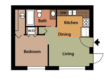 S1 Floor Plan at Maddox Apartments