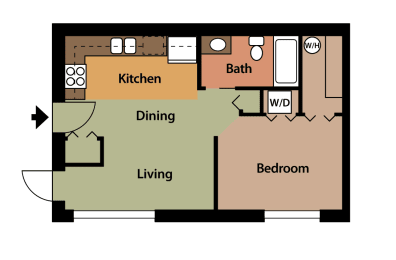 S2 Floor Plan at Maddox Apartments