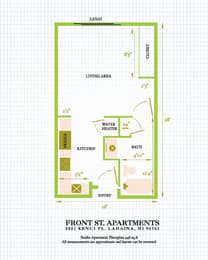 Floor Plan  Front Street Apartments studio floor plan