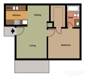 A1 floor plan in houston tx apartments