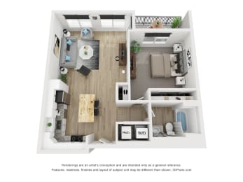 1G Floor Plan at The Approach at Summit Park, Blue Ash, 45242