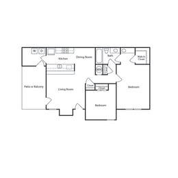Floor Plan Doria Apartments - Benchmark I