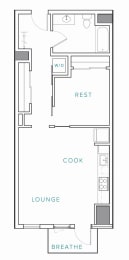 Floor Plan 1x1a