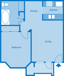 The Arboretum 1C Floor Plan Image depicting layout of home.