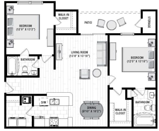 The Reserve at Wescott Apartments Nicklaus Deck Floor Plan