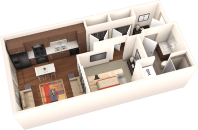 Veranda Highpointe Apartments Antero 3D Floor Plan