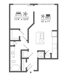 Satori Town Center A1B floor plan
