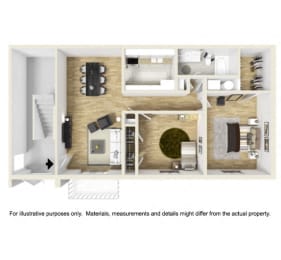 Shadowood Apartments Oxford, AL Anniston, AL 36207 2 bedroom 1 bathroom garden floor plan