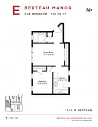 Berteau Manor - One Bedroom