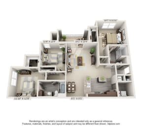 Floor Plan Three Bedroom - cc3b2b