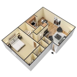 Floor Plan One Bedroom Apartment