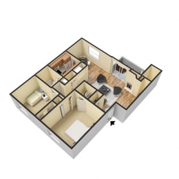Floor Plan Two Bedroom Apartment