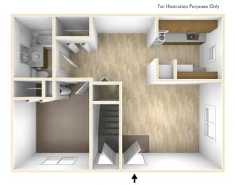 One Bedroom Apartment Floor Plan Blue Ridge Estates