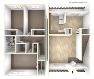 Three Bedroom Apartment Floor Plan Blue Ridge Estates