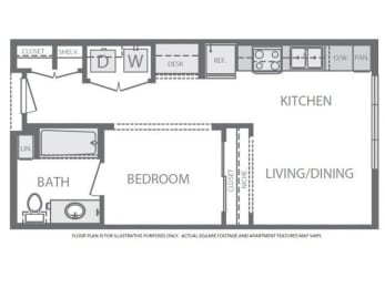 Floor Plan  Floorplan at Windsor at West University, 2630 Bissonnet Street, Houston, TX