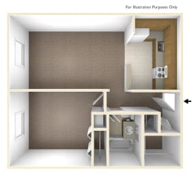 One Bedroom Floor Plan Franklin Square Manor