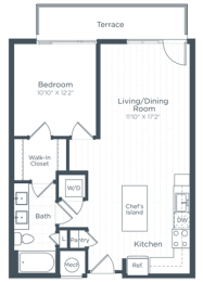 A6A Floor Plan at Highgate at the Mile, McLean