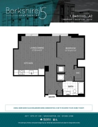 A2 Floor Plan at Berkshire 15, Washington