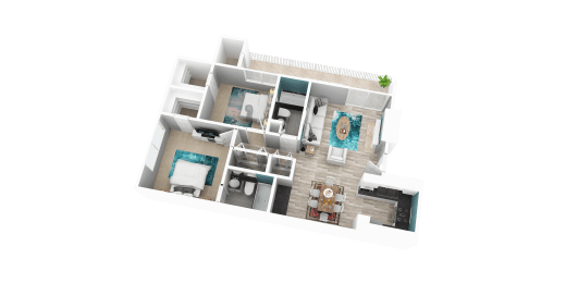 2 bedroom apartment in Redlands ca