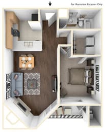 Floor Plan 1X1A