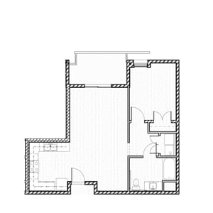 Floor Plan  1 Bedroom 2 FloorPlan