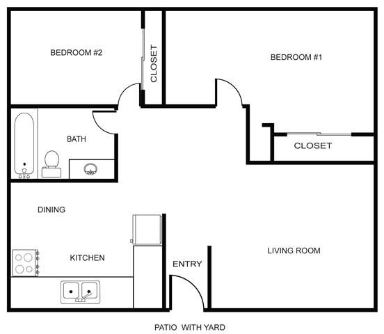 Floor Plan  2x1 floor plan