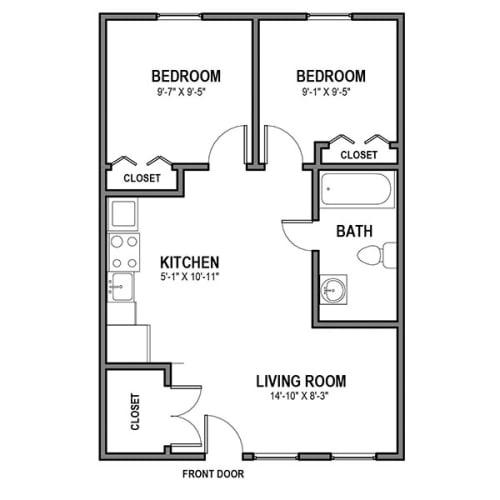 Floor Plan  2 Bedroom Loft