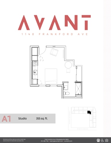 Floor Plan  Next LVL in University City Luxury Studio Apartment