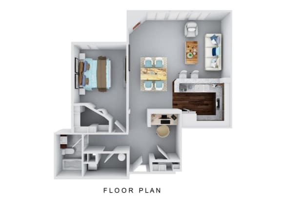 Floor Plan  Villaggio on Yarrow Bay Apartments Positano Floor Plan