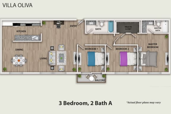 Floor Plans Of Villa Oliva Apartments In Burbank Ca