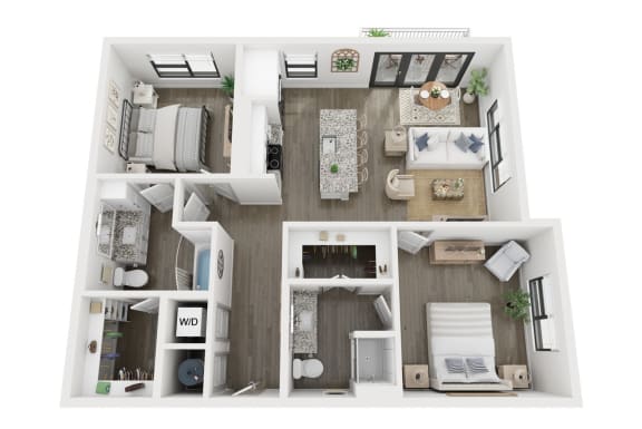 2 bedroom 2 bathroom floor plan c 2 bedroom 2 bathroom floor plan cat LynnCora, Grand Prairie, TX, 75052