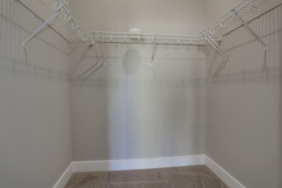 Walk-In Closets With Built-In Shelving at 800 Carlyle, Alexandria, VA, 22314