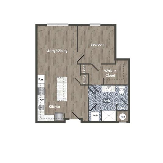 A16A Floor Plan at Park Kennedy, Washington
