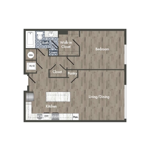 A2A Floor Plan at Park Kennedy, Washington