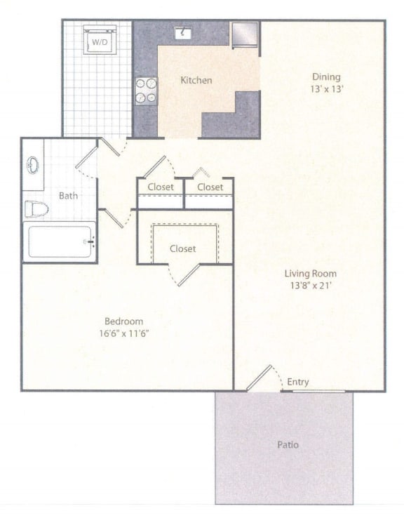 A2 Floor Plan at Amberleigh, Virginia, 22031
