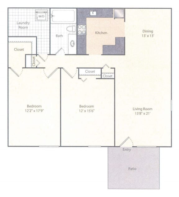 B3 Floor Plan at Amberleigh, Fairfax, Virginia