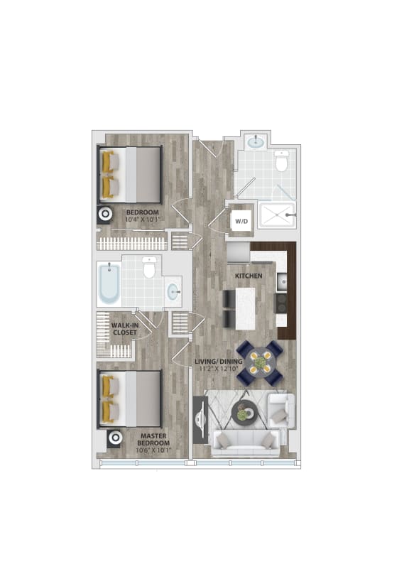 Jb23 Floor Plan Jb23 Floor Plan at 1405 Point, Baltimore