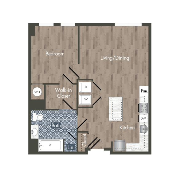 A12H Floor Plan at Park Kennedy, Washington