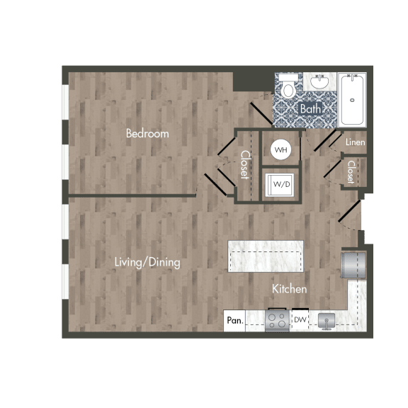 A7A Floor Plan at Park Kennedy, Washington