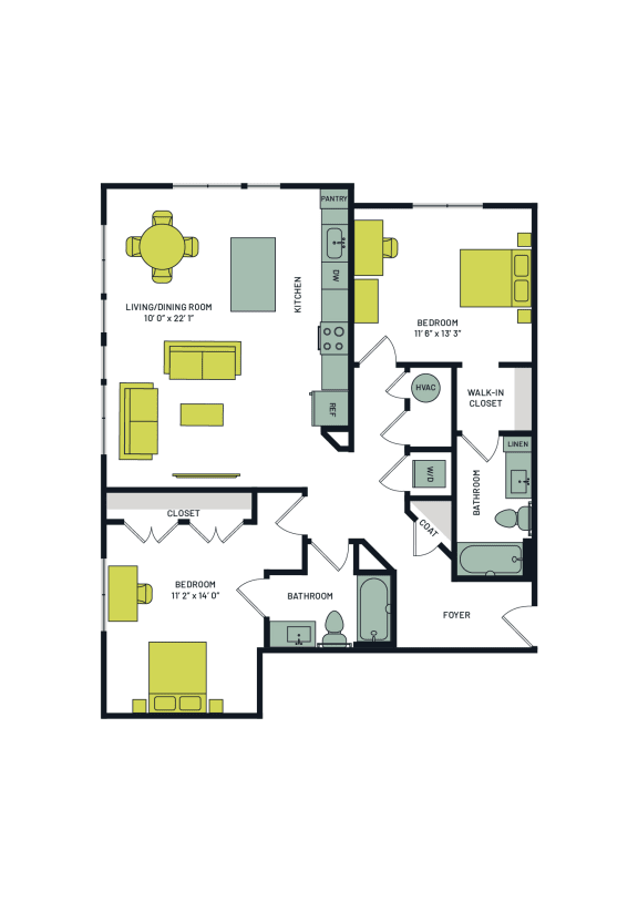 B3B Floor Plan at Vesta Parkside, Washington, Washington